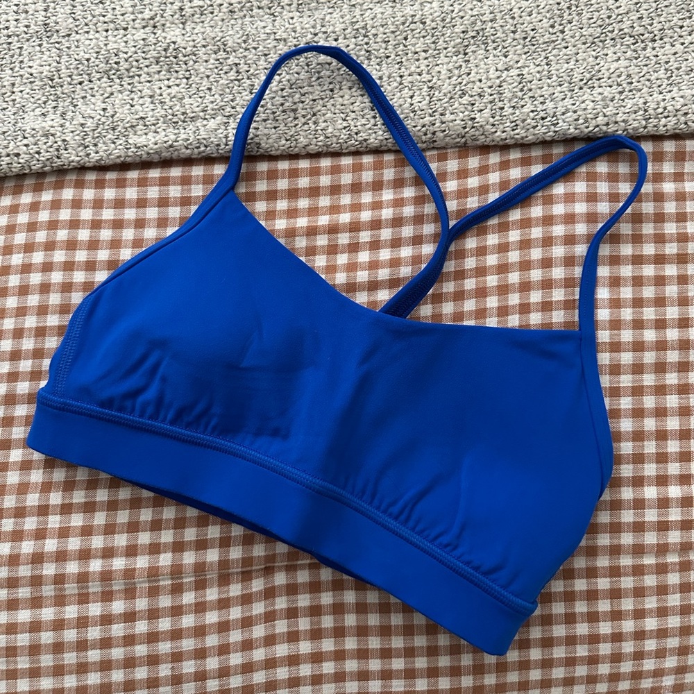 Lululemon Athletica Cerulean Blue Flow Y Bra Nulu